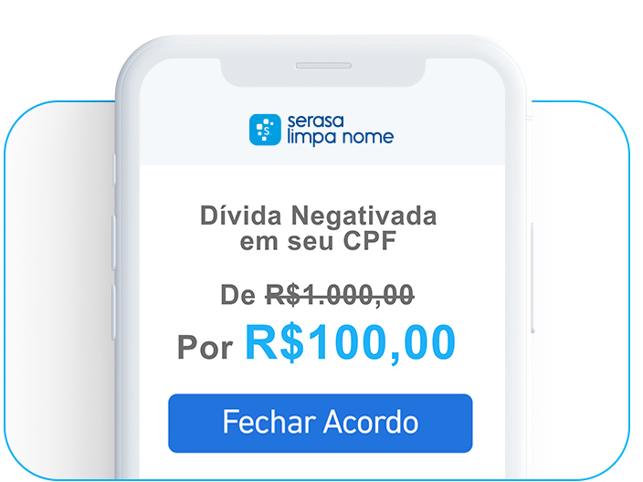 limpar nome por até 100 reais