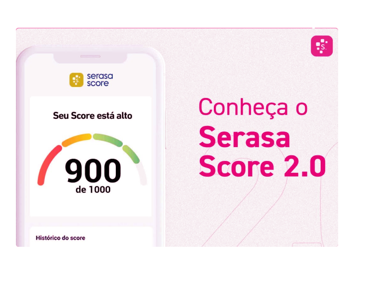 Celular mostrando uma pontuação de score excelente para o cliente