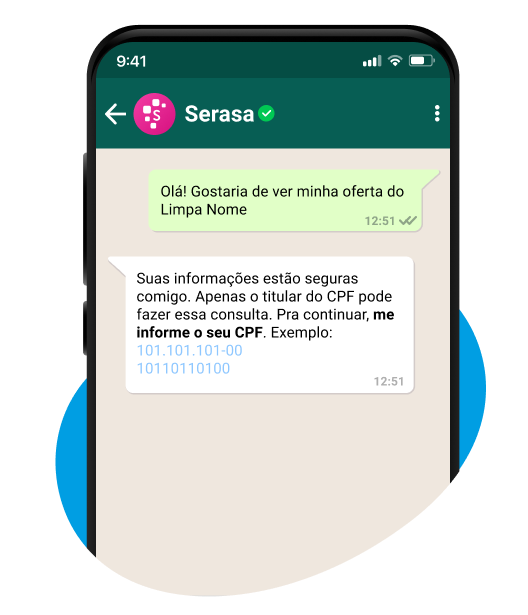 Whatsapp Serasa Limpa Nome