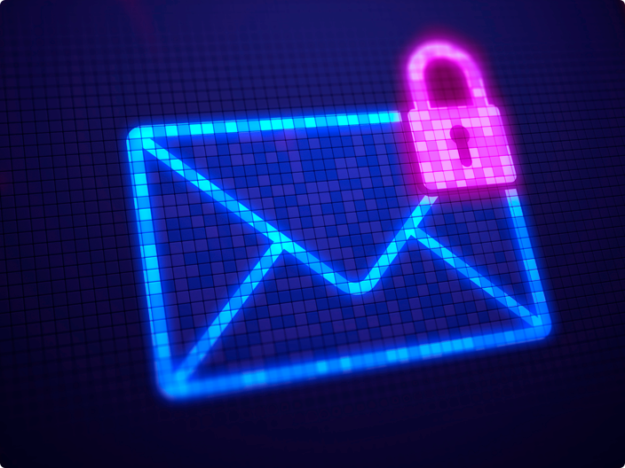 imagem de envelope representando proteção em emails