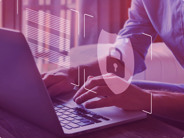segurança com notebook e sites acessados