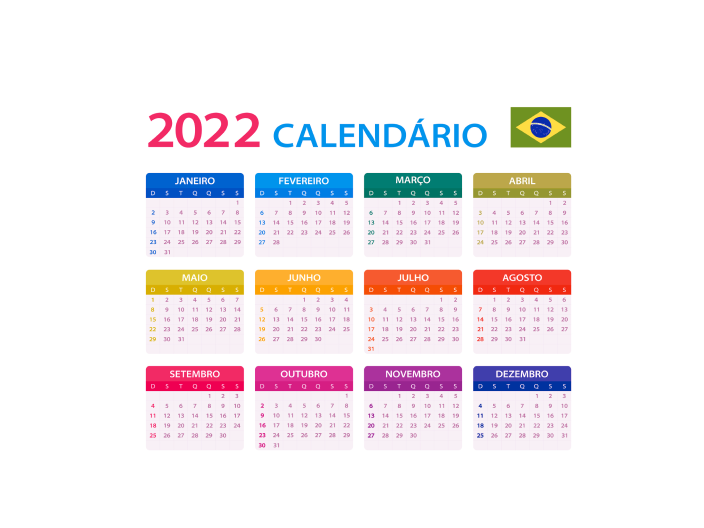 Checando o calendário de 2022 para fazer o planejamento financeiro do ano