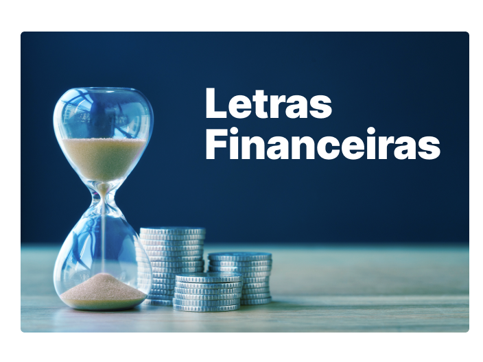 Ampulheta de tempo ao lado de moedas para ilustrar o artigo sobre letras financeiras,