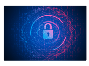 Cadeado cyber para ilustrar a segurança de dados e como funciona a legislação