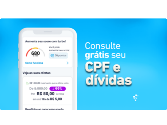 consultando grátis o seu cpf e dívidas no aplicativo do serasa