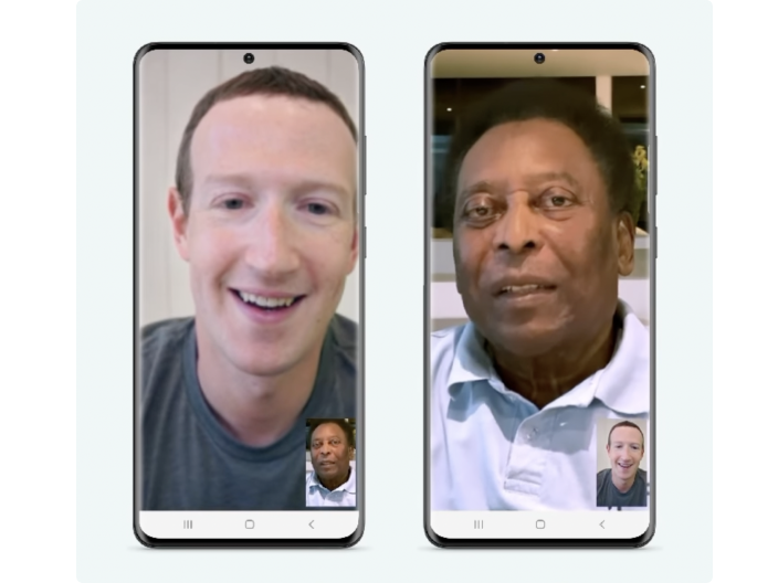 video do pele e mark zuckerberg conversando sobre whatsapp