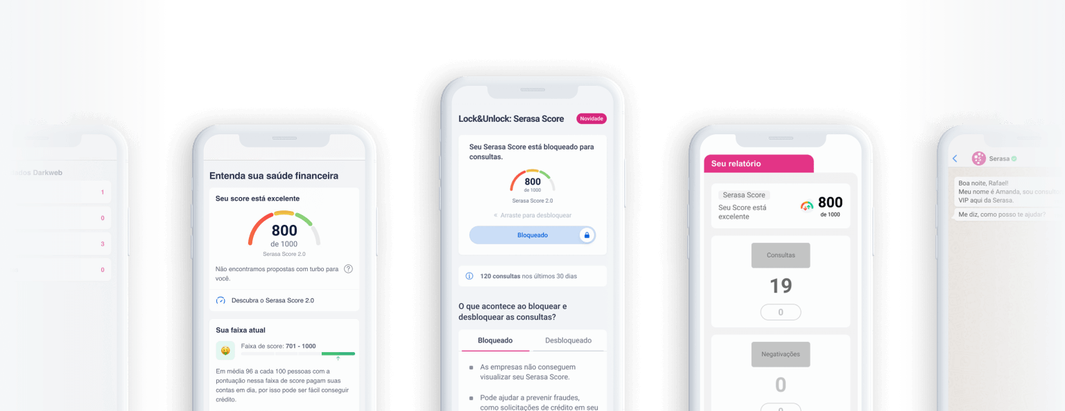 Celular exibindo área logada personalizada com todas as funcionalidades exclusivas do assinante Premium
