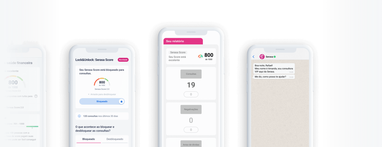 Celular exibindo área logada personalizada com todas as funcionalidades exclusivas do assinante Premium