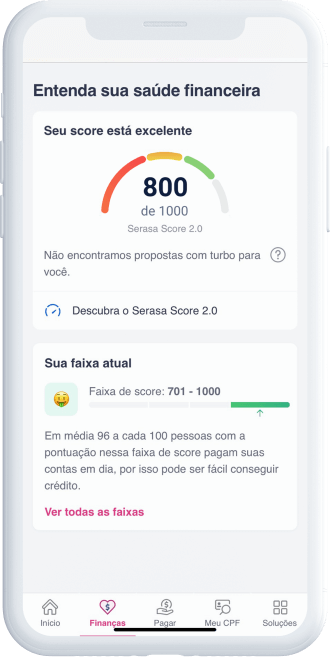 Celular exibindo área logada personalizada com todas as funcionalidades exclusivas do assinante Premium